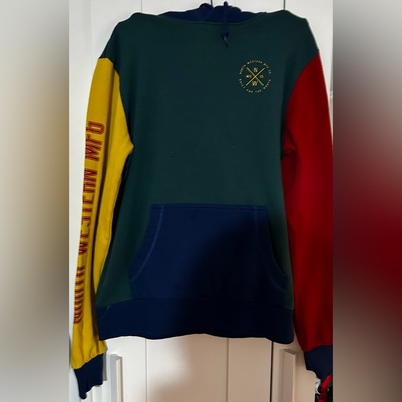 📚 NORTH WESTERN MFG colour block hoodie - Picture 2 of 4